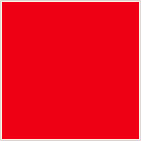EF0015 Hex Color Image (RED)
