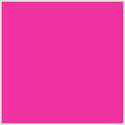 EF34A2 Hex Color Image (DEEP PINK, FUCHSIA, FUSCHIA, HOT PINK, MAGENTA, VIOLET RED)