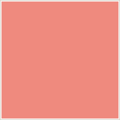 EF8A7E Hex Color Image (APRICOT, RED, SALMON)