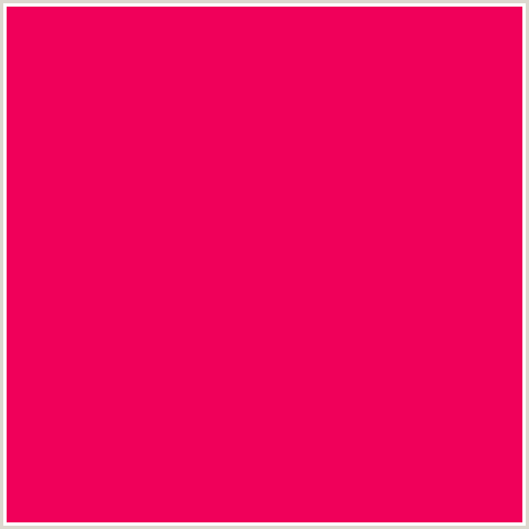 F0005A Hex Color Image (RAZZMATAZZ, RED)