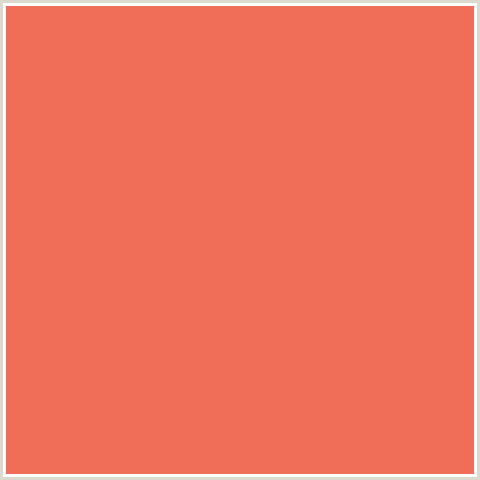 F06E57 Hex Color Image (BURNT SIENNA, RED)