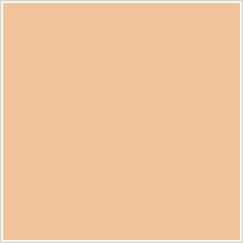 F0C39A Hex Color Image (CHALKY, ORANGE RED)