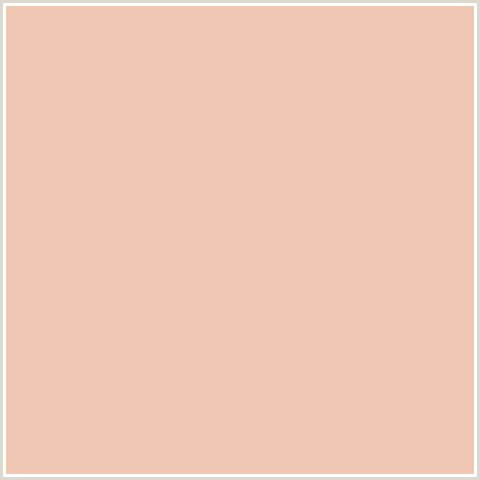 F0C7B2 Hex Color Image (MANDYS PINK, ORANGE RED, PEACH)