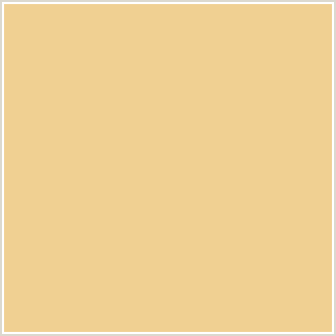 F0D092 Hex Color Image (CHALKY, YELLOW ORANGE)