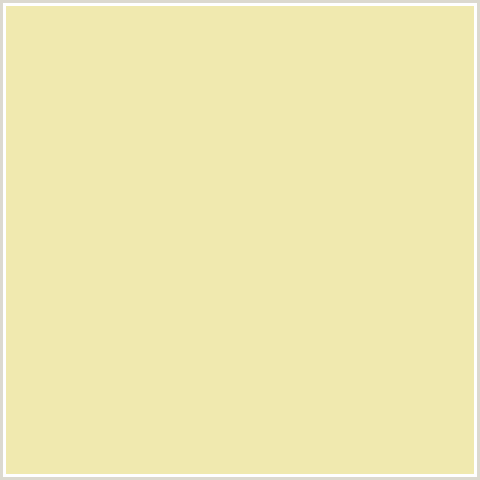 F0E9AF Hex Color Image (DOUBLE COLONIAL WHITE, YELLOW)