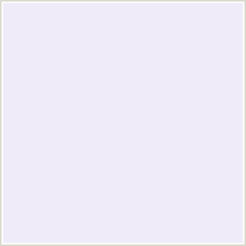 F0EBF8 Hex Color Image (BLUE VIOLET, WHITE LILAC)