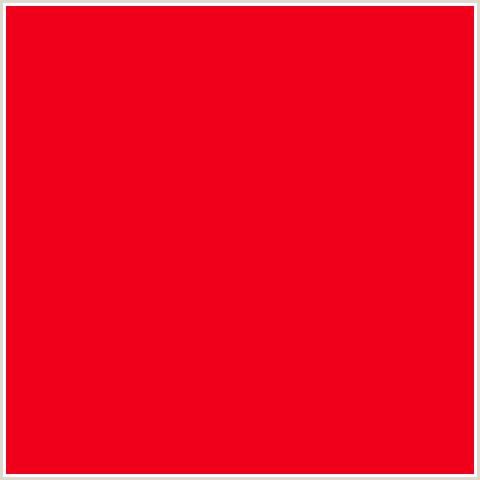 F1001C Hex Color Image (RED)