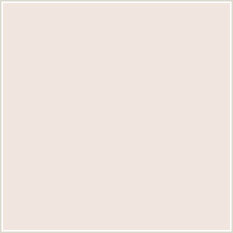 F1E5DF Hex Color Image (DAWN PINK, ORANGE RED, PEACH)