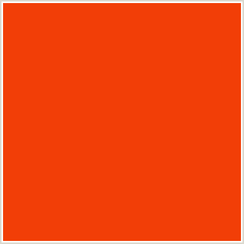 F23E07 Hex Color Image (RED ORANGE, TRINIDAD)