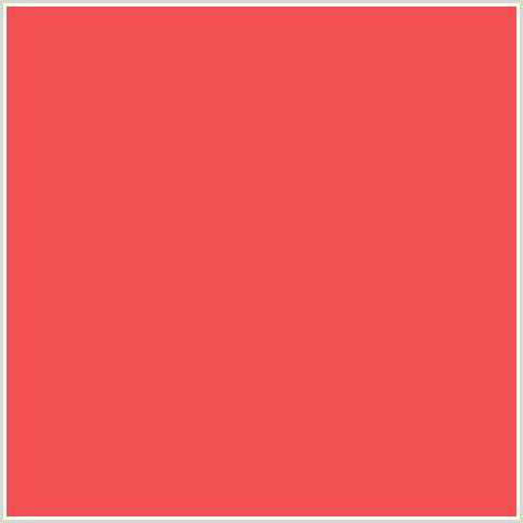 F25252 Hex Color Image (CARNATION, RED)