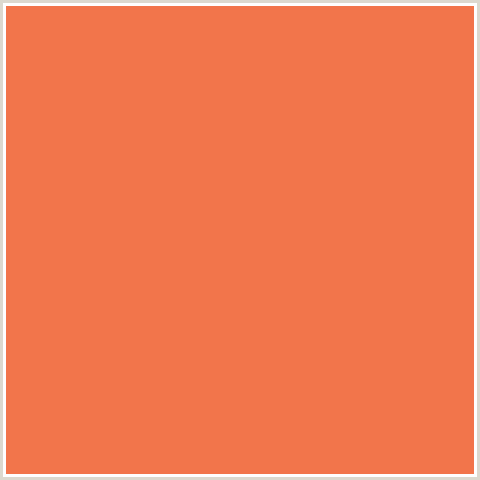 F2754B Hex Color Image (JAFFA, RED ORANGE)