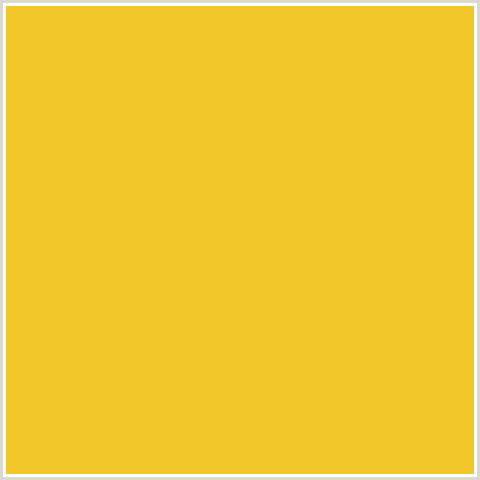 F2C729 Hex Color Image (ORANGE YELLOW, SAFFRON)