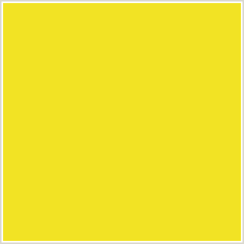 F2E324 Hex Color Image (RIPE LEMON, YELLOW)