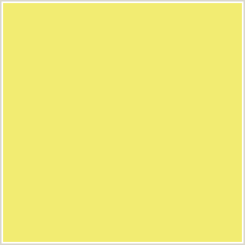 F2EC72 Hex Color Image (MANZ, YELLOW)