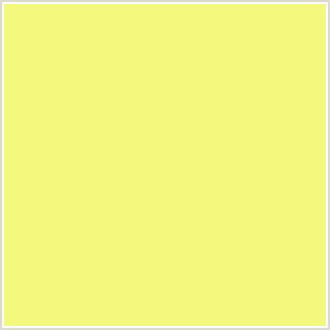 F2F97B Hex Color Image (HONEYSUCKLE, YELLOW GREEN)