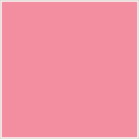 F38EA0 Hex Color Image (MAUVELOUS, RED, SALMON)