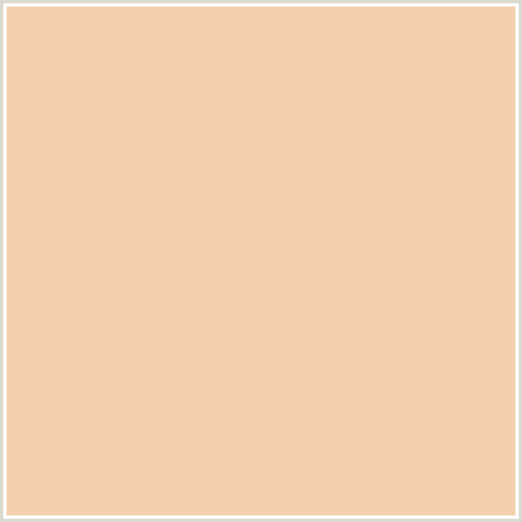 F3CFAC Hex Color Image (ORANGE, TAN, WHEAT)