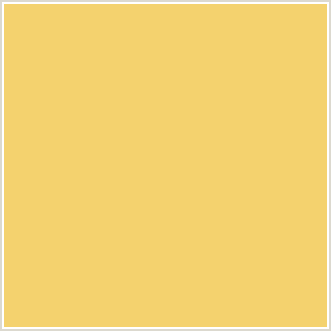 F4D26E Hex Color Image (CREAM CAN, ORANGE YELLOW)