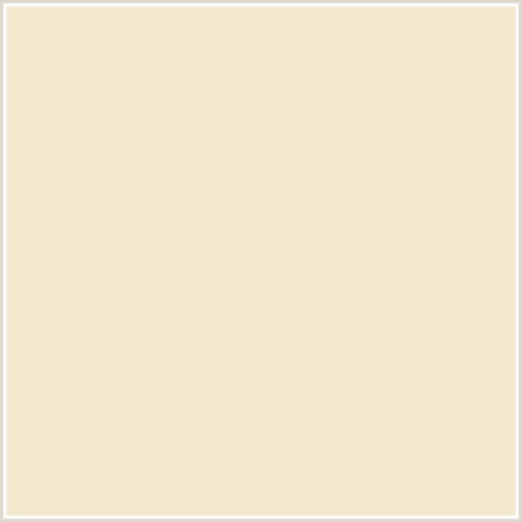 F4E8D0 Hex Color Image (ALBESCENT WHITE, YELLOW ORANGE)