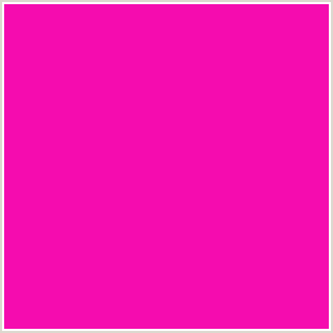 F50CAF Hex Color Image (DEEP PINK, FUCHSIA, FUSCHIA, HOT PINK, MAGENTA, SHOCKING PINK)