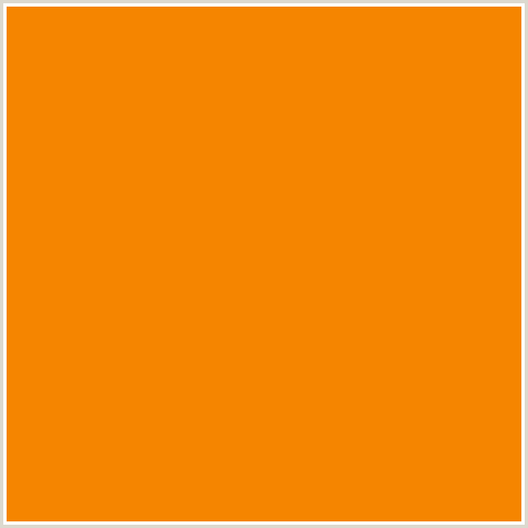 F58500 Hex Color Image (GOLD DROP, ORANGE)