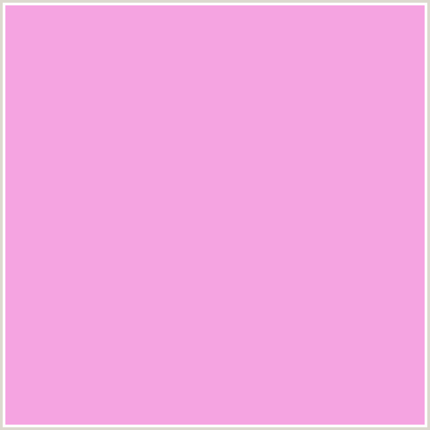 F5A4E1 Hex Color Image (DEEP PINK, FUCHSIA, FUSCHIA, HOT PINK, ILLUSION, MAGENTA)