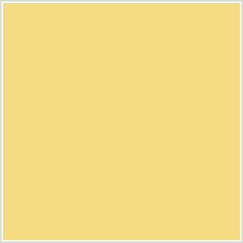 F5DC84 Hex Color Image (GOLDEN SAND, ORANGE YELLOW)