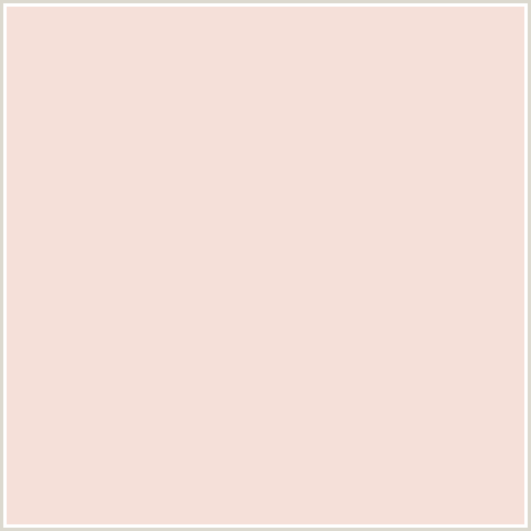 F5E0D9 Hex Color Image (ALBESCENT WHITE, RED ORANGE)