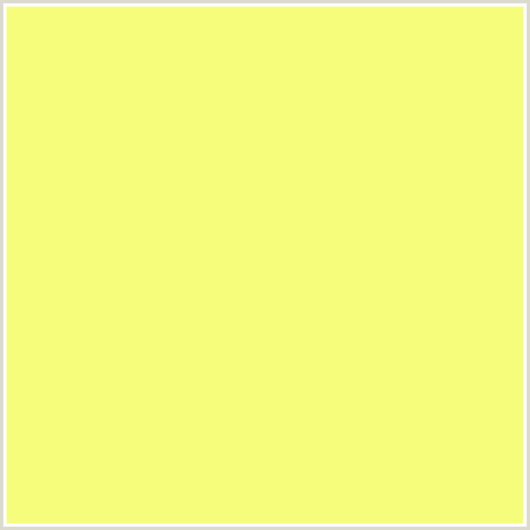 F5FD7A Hex Color Image (HONEYSUCKLE, YELLOW GREEN)