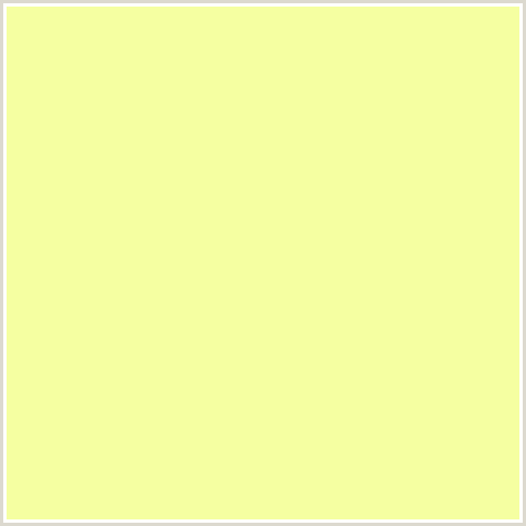 F5FFA1 Hex Color Image (MILAN, YELLOW GREEN)