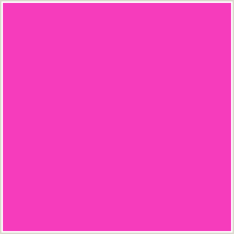 F63CBC Hex Color Image (DEEP PINK, FUCHSIA, FUSCHIA, HOT PINK, MAGENTA)