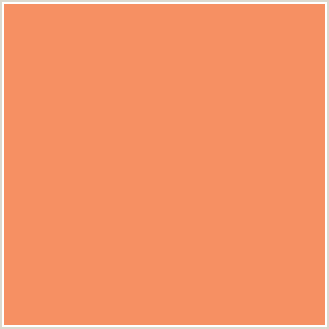 F69063 Hex Color Image (RED ORANGE, SANDY BROWN)