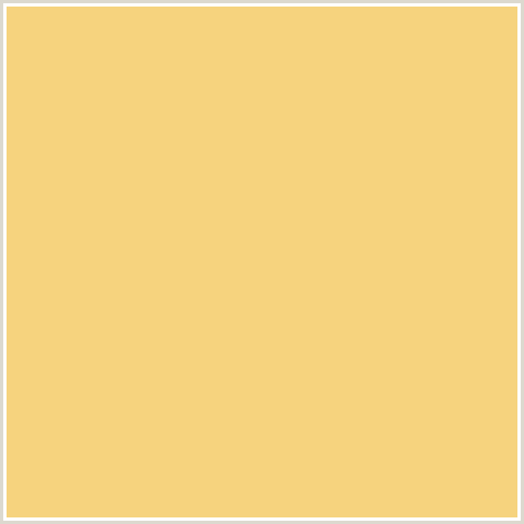 F6D37E Hex Color Image (GOLDEN SAND, YELLOW ORANGE)