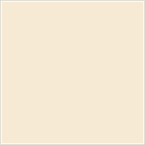 F6EAD5 Hex Color Image (ALBESCENT WHITE, ORANGE)