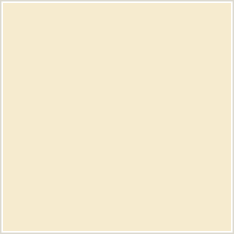 F6EBCF Hex Color Image (ALBESCENT WHITE, YELLOW ORANGE)