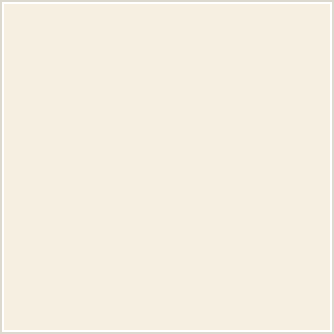 F6EFE1 Hex Color Image (WHITE LINEN, YELLOW ORANGE)