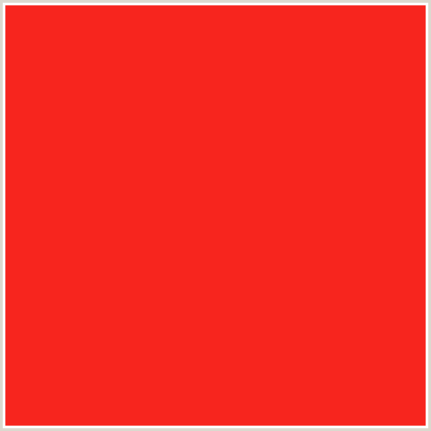 F7251E Hex Color Image (POMEGRANATE, RED)