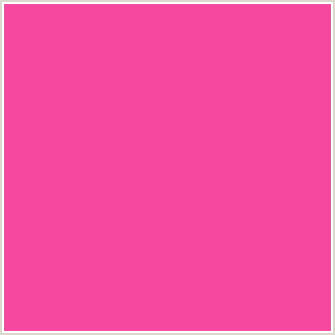 F748A0 Hex Color Image (DEEP PINK, FUCHSIA, FUSCHIA, HOT PINK, MAGENTA)