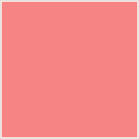 F78484 Hex Color Image (FROLY, RED, SALMON)