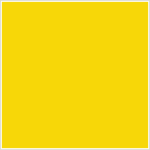 F7D708 Hex Color Image (CANDLELIGHT, LEMON, YELLOW)