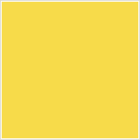 F7DB4A Hex Color Image (ENERGY YELLOW, YELLOW)