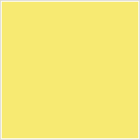 F7EA72 Hex Color Image (MARIGOLD YELLOW, YELLOW)