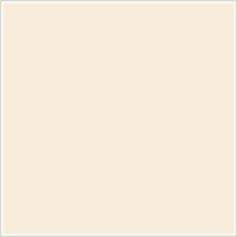 F7EDDA Hex Color Image (ALBESCENT WHITE, ORANGE)