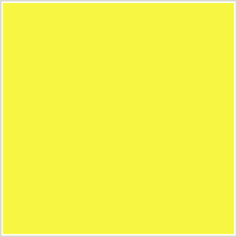 F7F743 Hex Color Image (GOLDEN FIZZ, YELLOW GREEN)