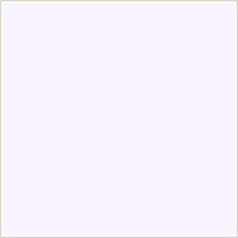 F8F4FF Hex Color Image (BLUE VIOLET, MAGNOLIA)