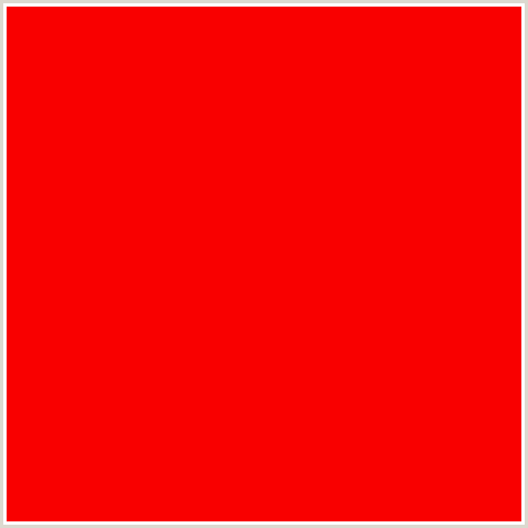 F90000 Hex Color Image (RED)