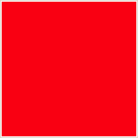 F90012 Hex Color Image (RED)