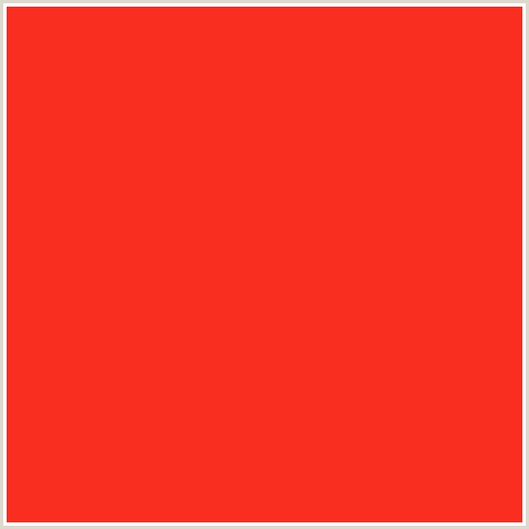 F92E20 Hex Color Image (POMEGRANATE, RED)