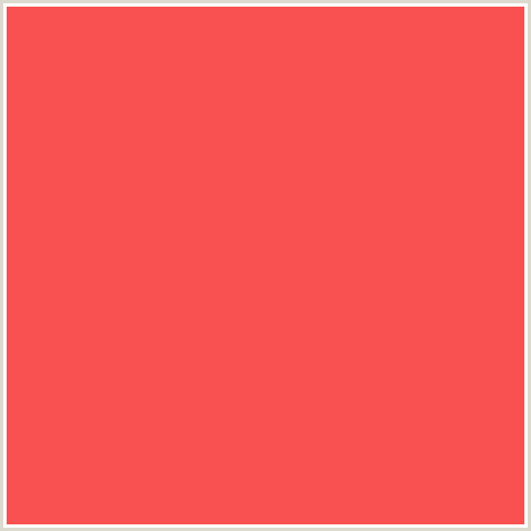 F95151 Hex Color Image (CARNATION, RED)