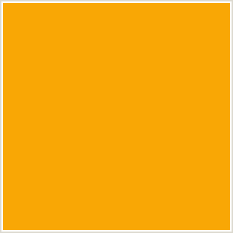 F9A705 Hex Color Image (YELLOW ORANGE, YELLOW SEA)